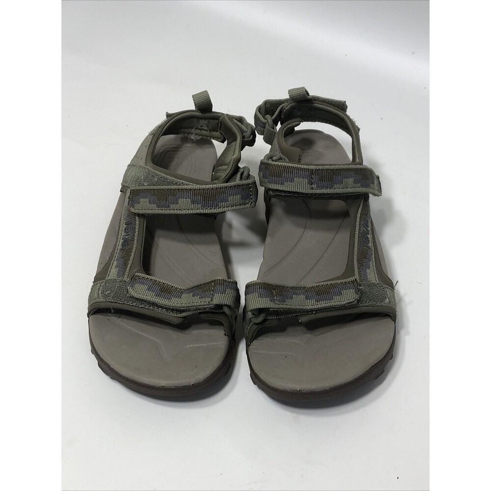Teva Youth Tanza Sandal Sz 2 Green Camouflage water hiking
